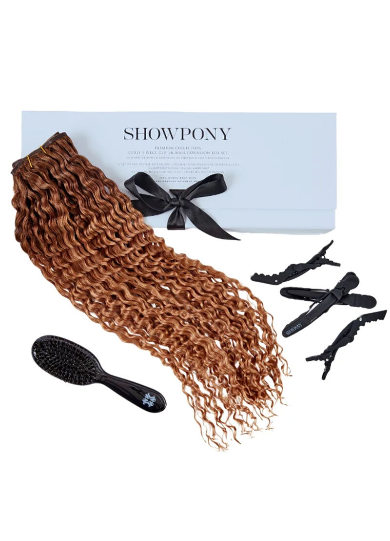 3-PIECE CURLY CLIP IN HAIR EXTENSIONS BOX SET